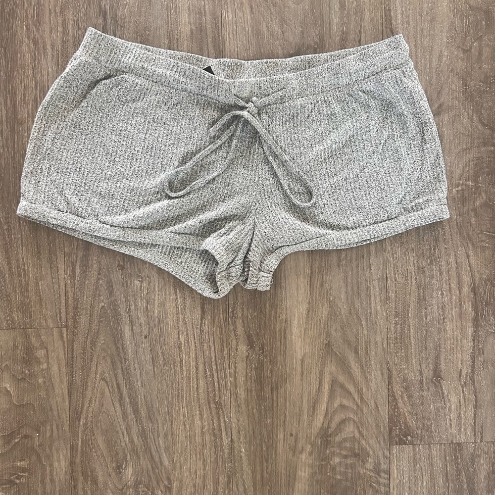Women's Gray Pajama Shorts